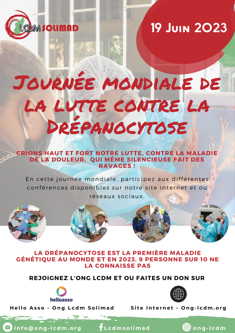 19 Juin 2023 – Journée International de la lutte contre la Drépanocytose